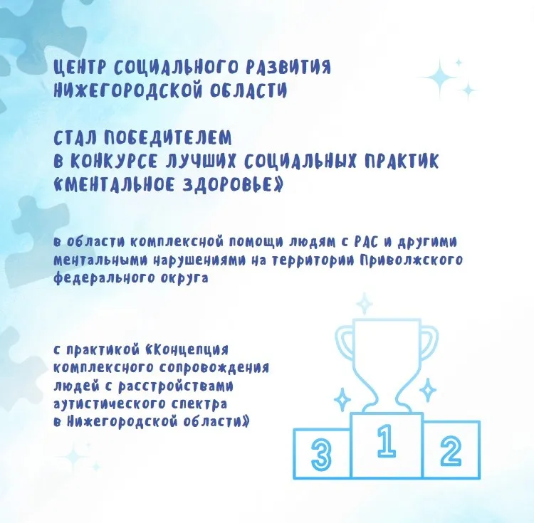 Наш Центр стал победителем в Конкурсе лучших социальных практик «Ментальное здоровье»