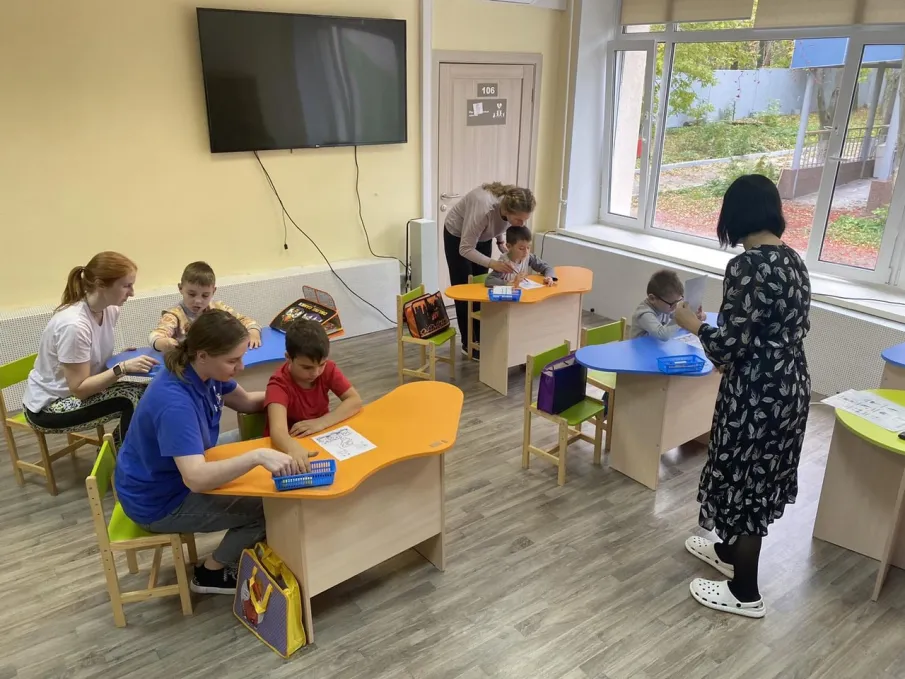 На прошлой неделе в нашем центре начались занятия по подготовке к школе